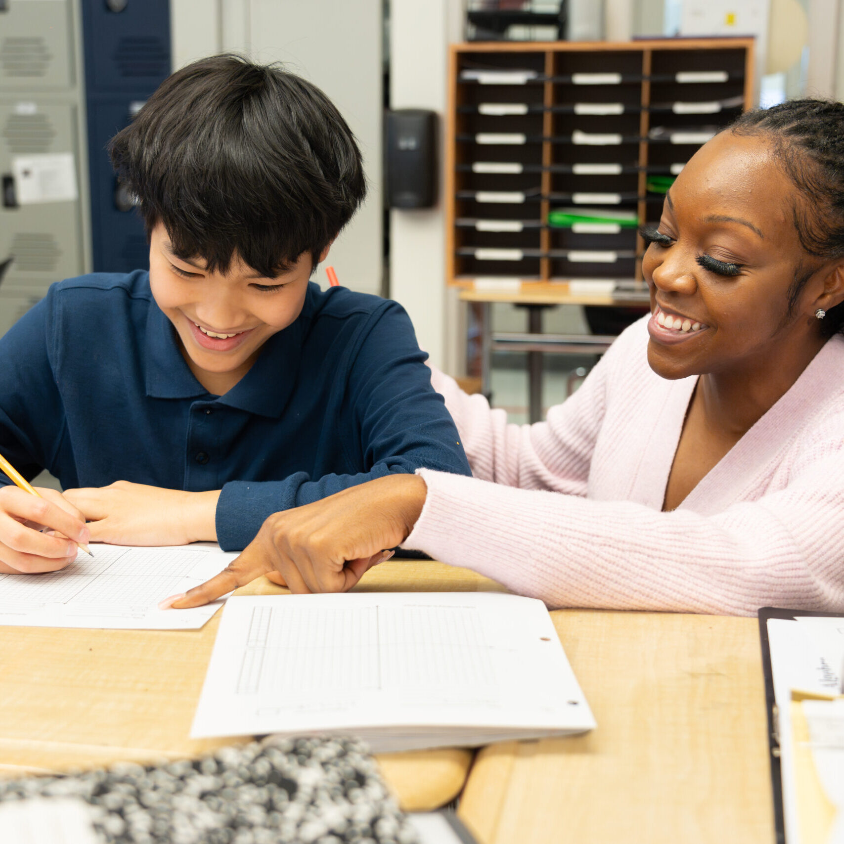 MS Ms Blake and Student MS Ms Blake and Student